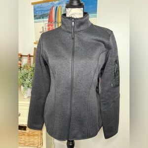 Brand New-BASS OUTDOOR Sweater Fleece Zip-Up Top